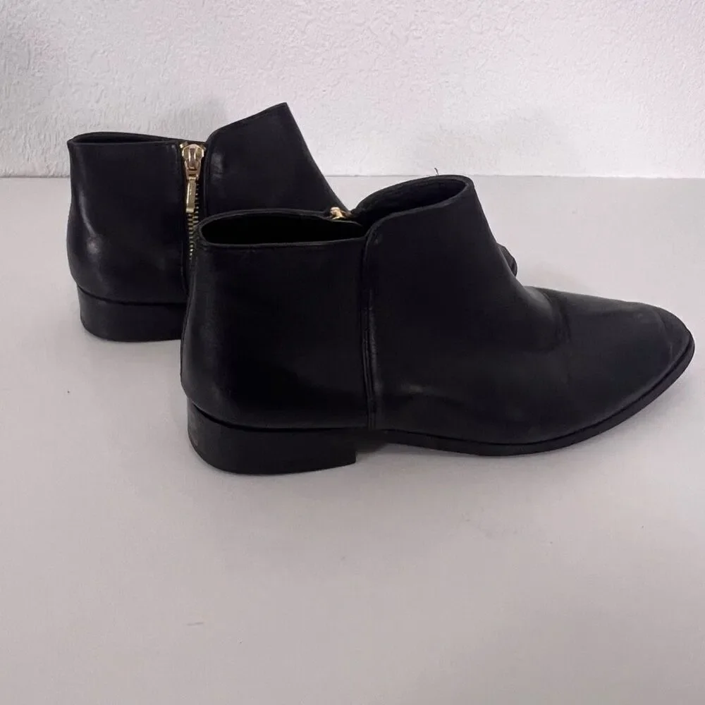 Nisolo Black Leather‎ Ankle Booties Women’s 8.5